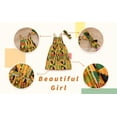 thumbnail image 5 of Younger Tree Little Girl African Dashiki Ankara Dresses Clothes Outfit Set,Size 0 Months-8T, 5 of 7