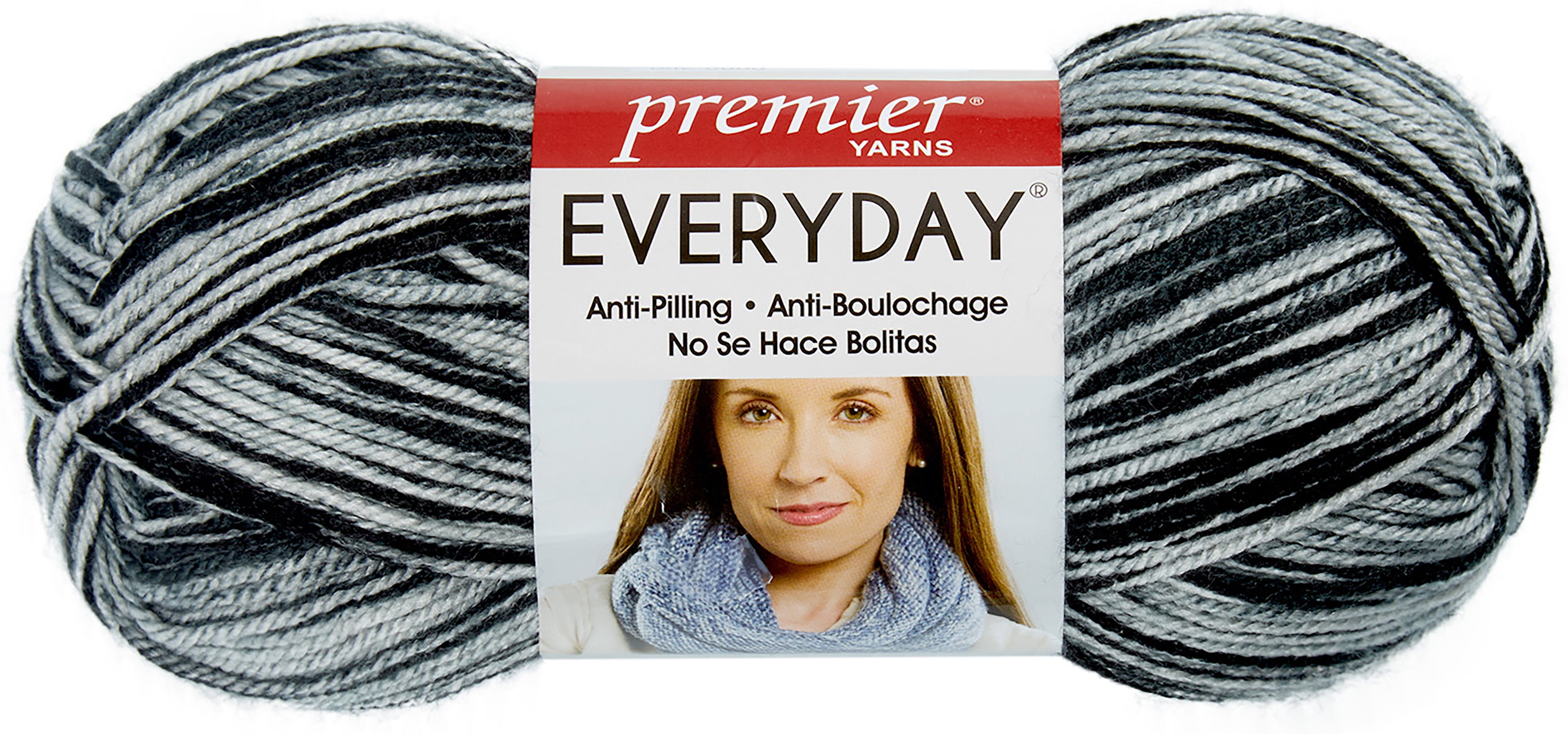 Premier Yarns AntiPilling Everyday Worsted Mutli YarnBlack Walmart