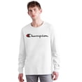 thumbnail image 2 of Men's Champion Long-Sleeve Tee, Script Logo Black M, 2 of 4