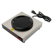 Electric Commercial Coffee Warmer, 1-Burner Hot Plate Stove Burner Coffee Tea Water Heating for Cafe, Buffet