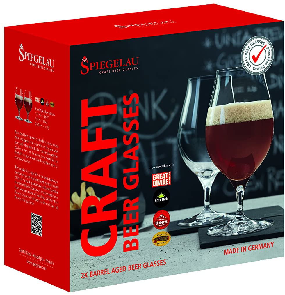 Spiegelau Craft Beer Glasses Set of 2 Crystal 500 ml, Barrel-Aged Beer