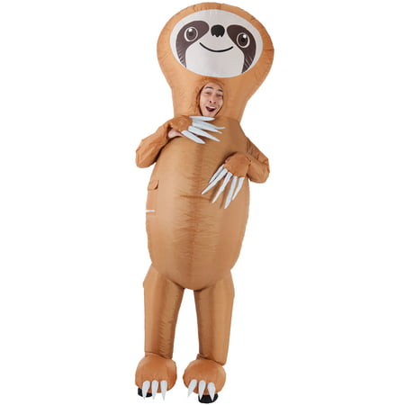 AFG Media LTD Inflatable Sloth Halloween Costume for Men, One Size, with Included Accessories