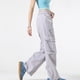 thumbnail image 5 of Amzcrzy Pantalones Cargo Holgados para Mujer, Cintura con Cordón, Pierna Ancha, Cómodos, Cintura Elástica, Sobredimensionados, Informales, Estilo Calle Hip Hop, con Bolsillos, Tallas M-2XL Gris, 5 of 5