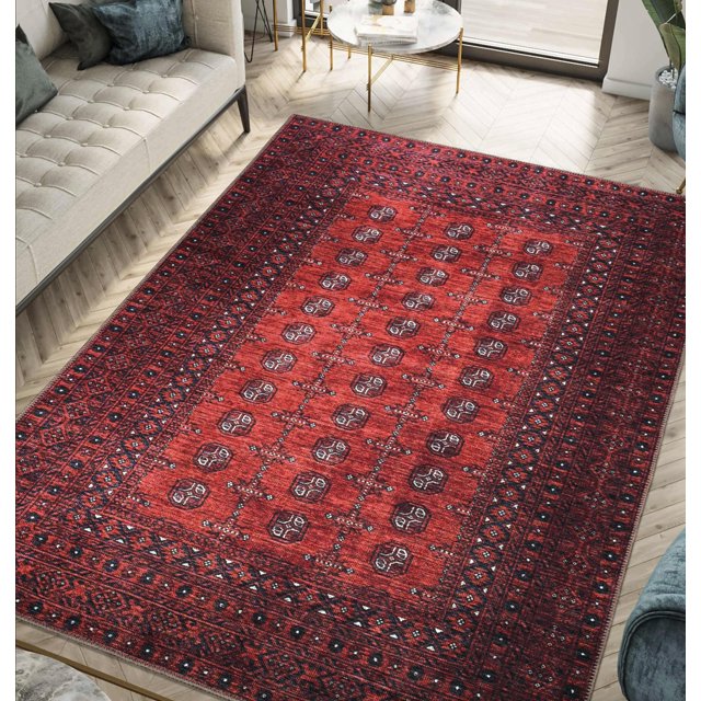 Alfombra Keen Home Design vintage de 120 x 180 cm, lavable