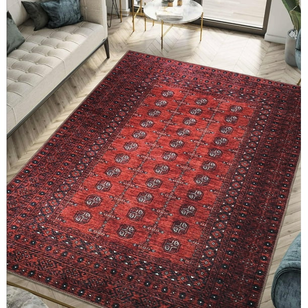 Alfombra Keen Home Design vintage de 120 x 180 cm, lavable