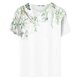 thumbnail image 4 of Fiudx Camisas de Mujer Camiseta de Manga Corta con Cuello Redondo y Estampado Retro para Mujer, 4 of 4