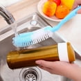 thumbnail image 3 of Long Handle Brush Soft Bristles Long Handle Hanging Holes Design Cup Cleaning Scrubber Kitchen Cleaning Tool, 3 of 8