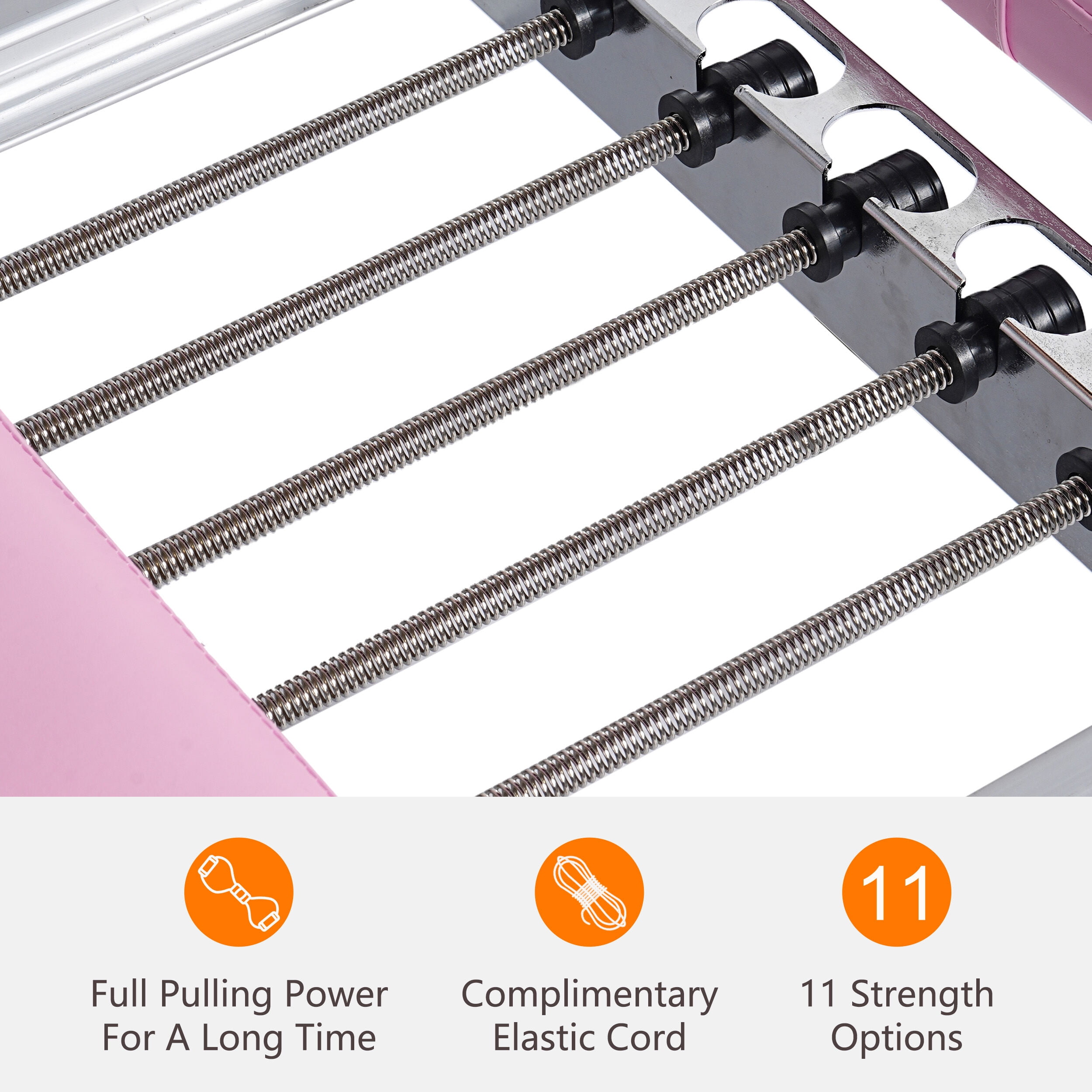 Exercise Equipment Pilates core bed, foldable home high quality, yoga studio with the same commercial fitness equipment, pink,Workout Equipment