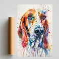 thumbnail image 2 of English Foxhound Dog Poster Wall Art for Bedroom Living Room Funny Graffiti Dog Picture Cool Dog Decor Wall Art, 2 of 6