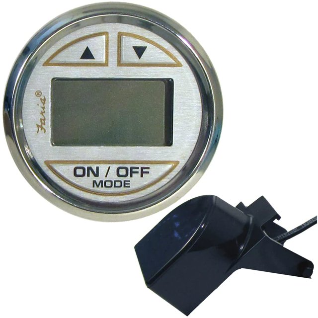 Depth Sounder Faria Kronos 2 con transductor de montaje en popa