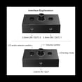 thumbnail image 4 of 5X 3.5mm Audio Switcher, 2 Input 1 Output/1 Input 2 Output Audio Splitter Switcher, One-Key Mute Button,5 * 3.5mm Audio Switch Switcher 5 * 3.5mm Audio Cable,black, 4 of 6