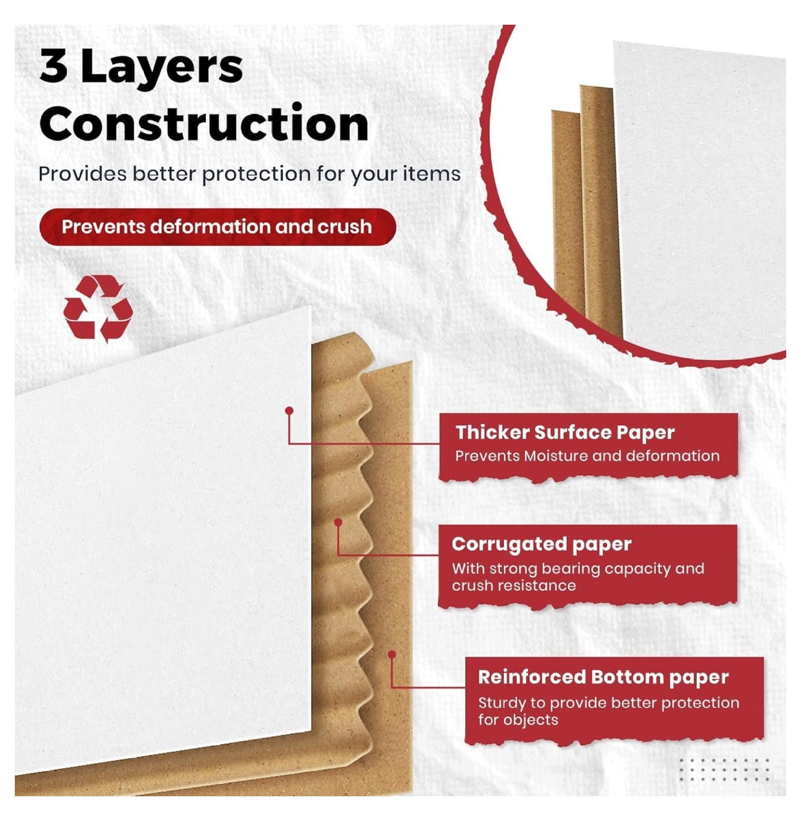 White Shipping Boxes 6x6x6 Heavy Duty, Lightweight, 6"L X 6"W X 6"H Foldable Corrugated Cardboard Mailer Boxes for Packaging Small Business Mailings Gifts Promotions Moving Box 50 Pack