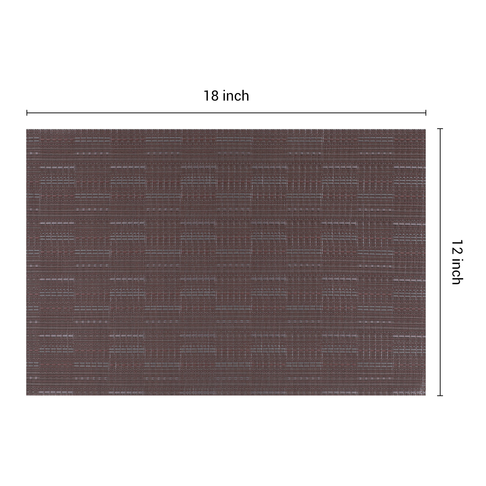 Unique Bargains Polyvinyl Chloride Placemats for Kitchen Heat Resistant Coffee