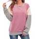 thumbnail image 1 of Gibobby Sudadera mujer Sudadera de manga larga para mujer estilo casual cuello redondo ajuste holgado para regalos(Rosa,M), 1 of 5