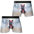 thumbnail image 3 of Playful Scottish Terrier Welcomes Winter Snowy Day with Cardinal Bird All Over Print Boxer Briefs Underwear for Men Dad Scottie Dog Lover Gifts - 120177, 3 of 6