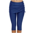 thumbnail image 1 of Augper Women New Conservative High Waist Capris Sports Training Swimming Pants, 1 of 5