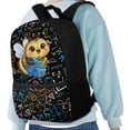 thumbnail image 4 of Uourmeti Personalized Backpack for School Travel, 17 Inch High Quality School Backpack, Math Science Doodle Pattern, 4 of 6