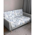 thumbnail image 3 of Light Blue Flowers Couch Cushion Covers Stretch, Washable Sofa Seat Covers Individual Seat Cushion Sofa Slipcovers Spring Summer Floral Birds Couch Cover Furniture Protector L-1PCS, 3 of 7