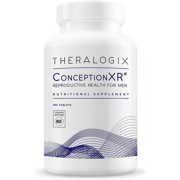 Theralogix ConceptionXR Reproductive Health Formula - Men's Preconception Vitamins for Fertility Support - Male Fertility Supplements for Sperm Health* - NSF Certified - 180 Tablets (90-Day Supply)