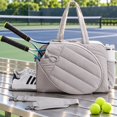 thumbnail image 5 of Women’s Tennis Tote Bag – 3-in-1 Crossbody Tennis Bag for 2 Rackets w/ Shoe Compartment & Wet Bag, Gym & Pickleball, 5 of 6