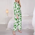 thumbnail image 3 of Sikiie St Patrick's Day4 Women's Long-Sleeve Shirt and Full-Length Bottom Pajama Set (s-xxl)-Large, 3 of 7