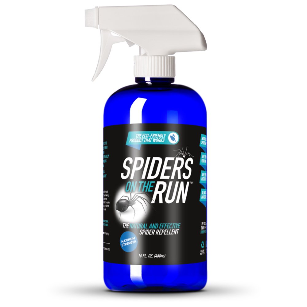 Spiders On The Run Long Lasting All Natural Indoor Outdoor Spider Repellent Peppermint Oil