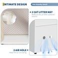 thumbnail image 2 of AKDSteel Modern Wooden End Table And Pet House, Double Cat Litter Box Enclosure With Hidden Compartments And Built-In Scraping Posts, 2 of 7