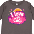 thumbnail image 4 of Inktastic I Love My Gigi Grandma Grandchild Girls Long Sleeve Toddler T-Shirt, 4 of 5