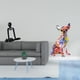 thumbnail image 2 of Figura de escritorio,Escultura abstracta de pensador para decoración de oficina y hogar.,Figura decorativa,Estatua de perro coleccionable,decoración de grafiti artesanal,Escultura de perro, 2 of 8