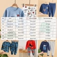 thumbnail image 3 of TOWED22 Toddler Boys Casual Fall 2Pcs Set Long Sleeve Print Pattern Pullover Tee Elastic Waist Joggers Soft Warm Outfits Clothes(Dark Blue,7-8 Y), 3 of 5