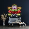thumbnail image 2 of Handmadetneonsign Mexicano Fresh Food Led Sign, Mexican Fresh Food Neon Sign, Wall Decor, Mexican, 2 of 5