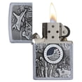 thumbnail image 6 of Zippo Defenders of Freedom Emblem Street Chrome Pocket Lighter, 6 of 6