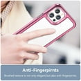 thumbnail image 6 of TECH CIRCLE with iPhone 11 pro case,Anti-Scratch,Non-Yellowing,Shock Absorption,Reinforced Corner,PMMA+TPU for iPhone 12 Pro 6.7 inch,Rose, 6 of 8
