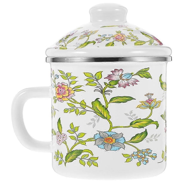 Enamel Water Mug Tea Drinking Cup Household Coffee Mug Milk Cup Oatmeal Mug