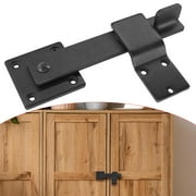 Flip Latch Barn Door Fence Gate Latch Lock, Heavy Duty Steel Double Gate Latch Smile Home