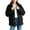 Black, variant on Kukoosong Women's Sherpa Jacket, Fashion Casual Wool Fleece Jacket, Long Sleeve Button Down Winter Warm Zipper Coat with Pockets