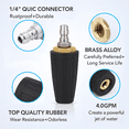 thumbnail image 4 of Pressure Washer Tips, Rotating Turbine Nozzle 4000 PSI Pressure Washer Attachment, 4.0 GPM Turbine Nozzle, with 7-Piece Spray Tip, 4 of 8