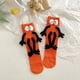 thumbnail image 1 of Xihbxyly Calcetines de Pareja Tomados de La Mano, Divertido Diseño Magnético, Estilo Muñeca 3D, Cómodos Calcetines de Tubo Medio, Material Transpirable, Perfectos para Parejas, Amantes o San Valentín, 1 of 1