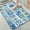 Blue and Yellow Tile inspired, variant on 1pc Seashell and Starfish Bathroom Rug Bathroom Decor and Accessories- Durable,Anti Slip,And Quick Drying,Suitable For Indoor/outdoor Use - Perfect For Bathrooms,Bedrooms,Kitchens,Terraces