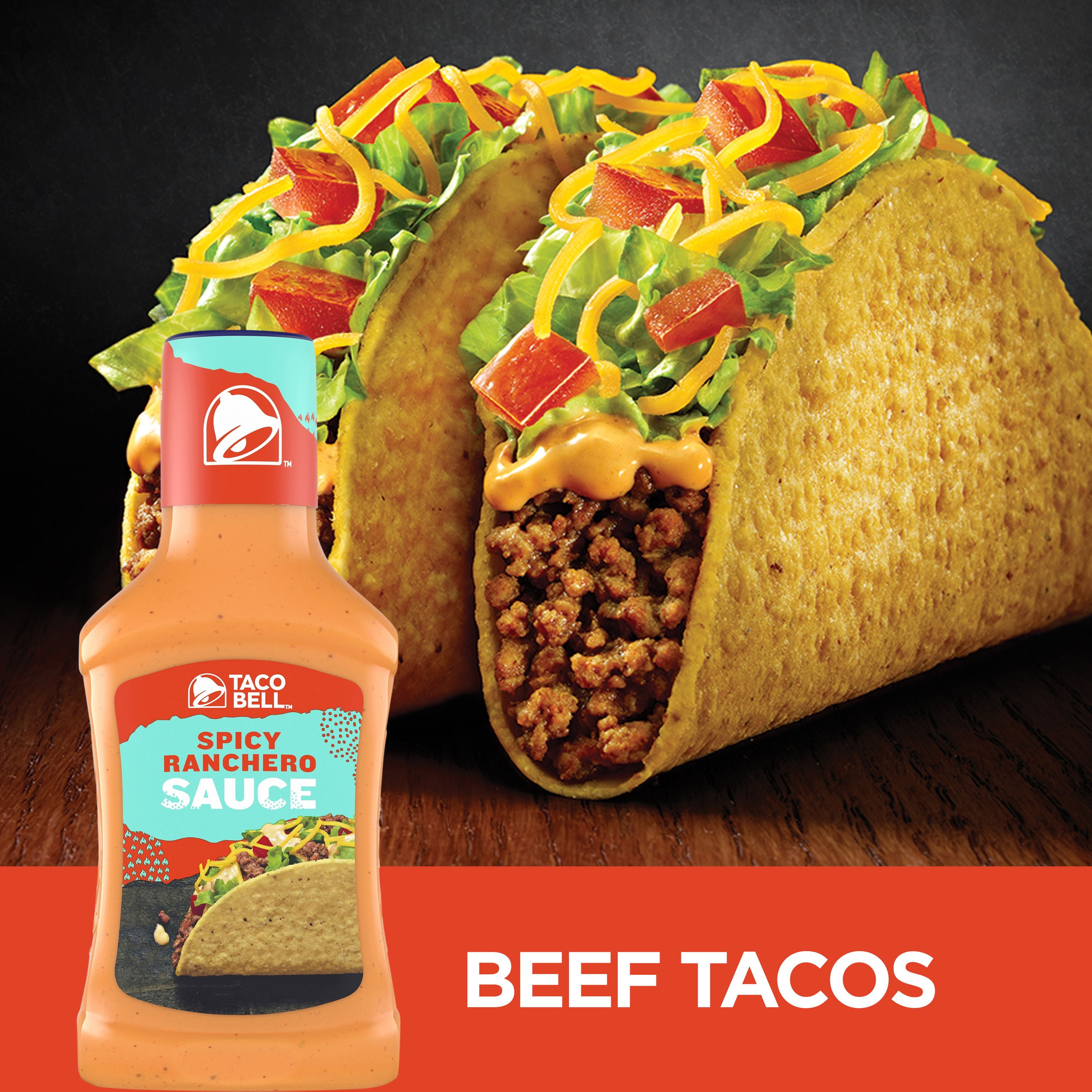taco bell bold and creamy spicy ranchero sauce