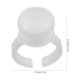 thumbnail image 4 of 100pcs Anillos de maquillaje de pestañas Herramienta Titular de anillo de tinta Contenedor de pigmento desechable para tatuaje de cejas Sin separación Tamaño M (blanco), 4 of 8