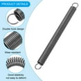 Uxcell Extension Spring, Wire Diameter Free Length Spring Steel Dual
