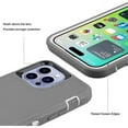 thumbnail image 5 of Entronix Heavy Duty Case Designed for Apple iPhone 16 Pro, Triple Layer Protection Shockproof Dropproof Dustproof Anti-Scratch Phone Case Cover for Apple iPhone 16 Pro, Grey, 5 of 5