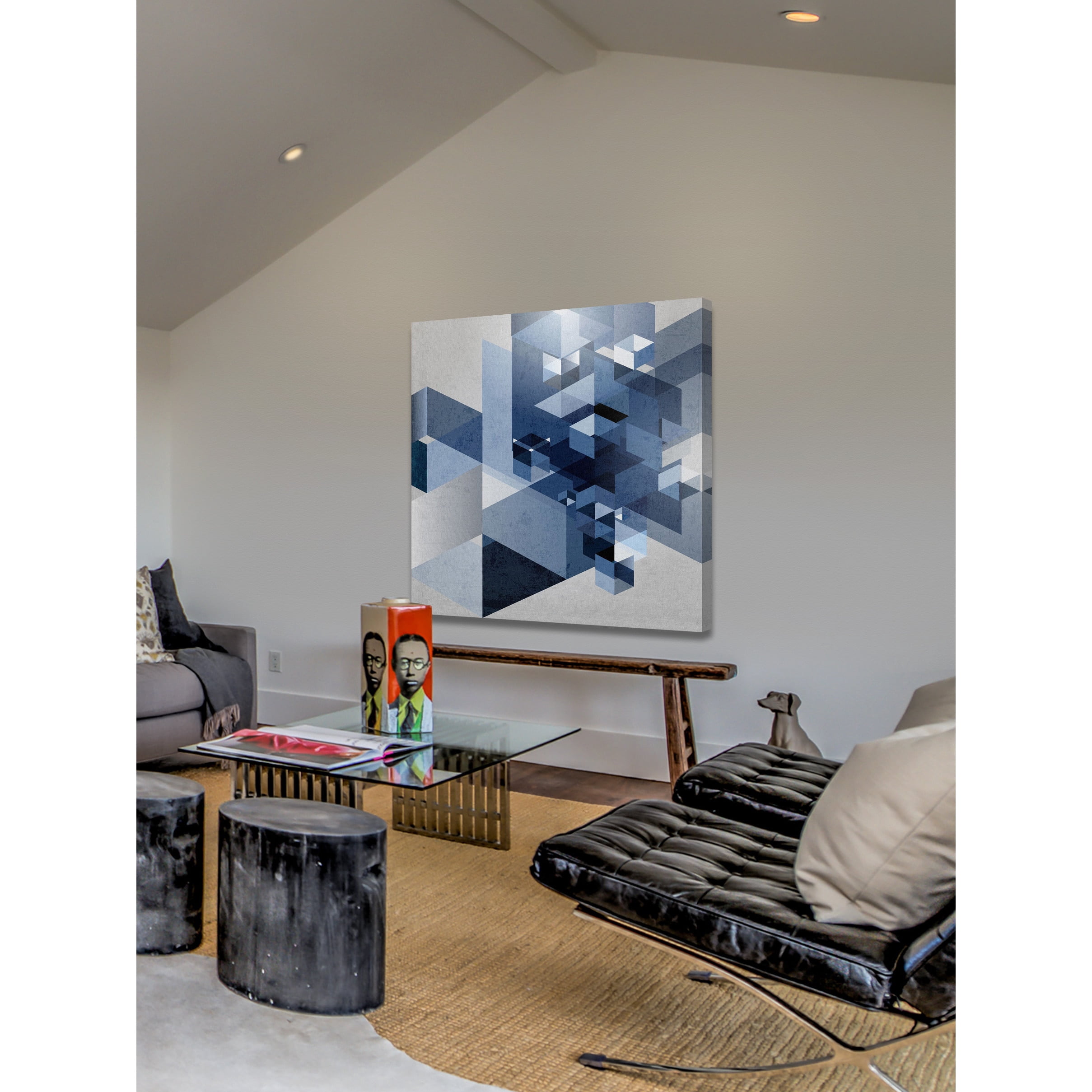 "Jumping Form" Painting Print on Wrapped Canvas