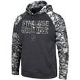 thumbnail image 2 of Men's Colosseum Charcoal Syracuse Orange OHT Military Appreciation Digital Camo Pullover Hoodie, 2 of 4