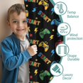 thumbnail image 3 of Blackout Kids Curtains,Multicolor Controllers Games Icons Black Pattern Childrens Insulated Curtains Set Of 2,Bedroom Essentials,Toddler Room Decor 42"x63", 3 of 5