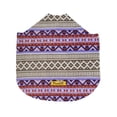 thumbnail image 3 of Fleece Dog Poncho by Poocho - Aztec Purple - Large, 3 of 3