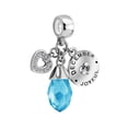 thumbnail image 1 of December Birthday Heart Love Simulated Birthstone Charms for Bracelets, 1 of 1