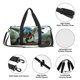 thumbnail image 4 of Balery Lake Forest Dinosaur A Bolsa de Gimnasio para Mujeres y Hombres, Bolsa de Viaje Impermeable, Bolsa de Fin de Semana con Compartimento para Zapatos y Bolsillo Húmedo, 4 of 6