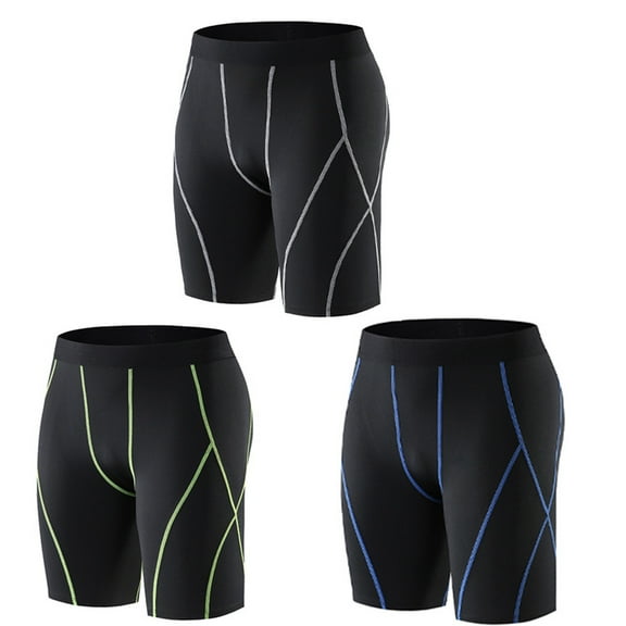 QNANSPI Mens Gym Shorts, Casual Shorts for Men, Men's Running Exercise Bodybuilding High Stretch Breathable Fitted Sweat-Absorbent Training Yoga Shorts for Fitness